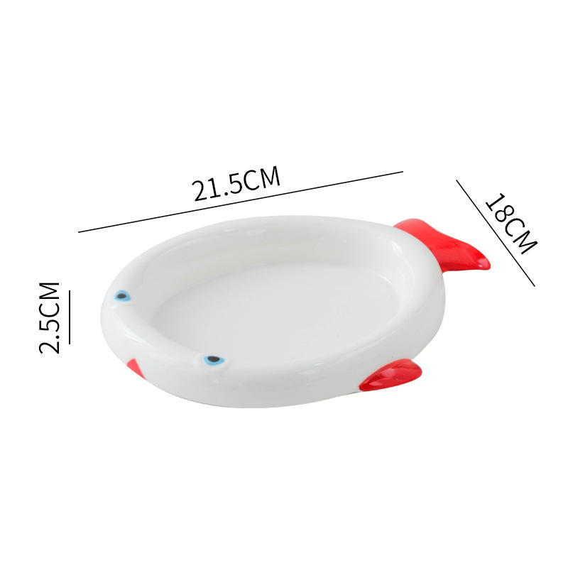 Cat bowl, ceramic pet bowl, cat food bowl, high appearance level, rice bowl, anti-tipping cat water bowl, large-mouthed dog bowl, food bowl details Picture