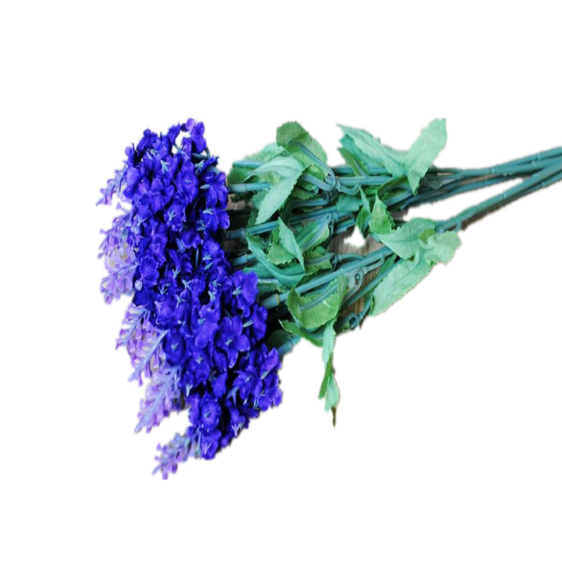 Dove artificial flowers, artificial lavender, European-style country, Provence 10-head lavender home living room decoration Item Picture