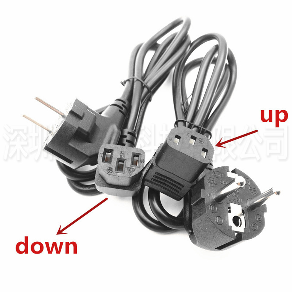 European standard power cord IECC13 extension cord 0.3m, 1M, 1.5m, M2.5, suitable for home appliances, computers, printers, Psus Specification image