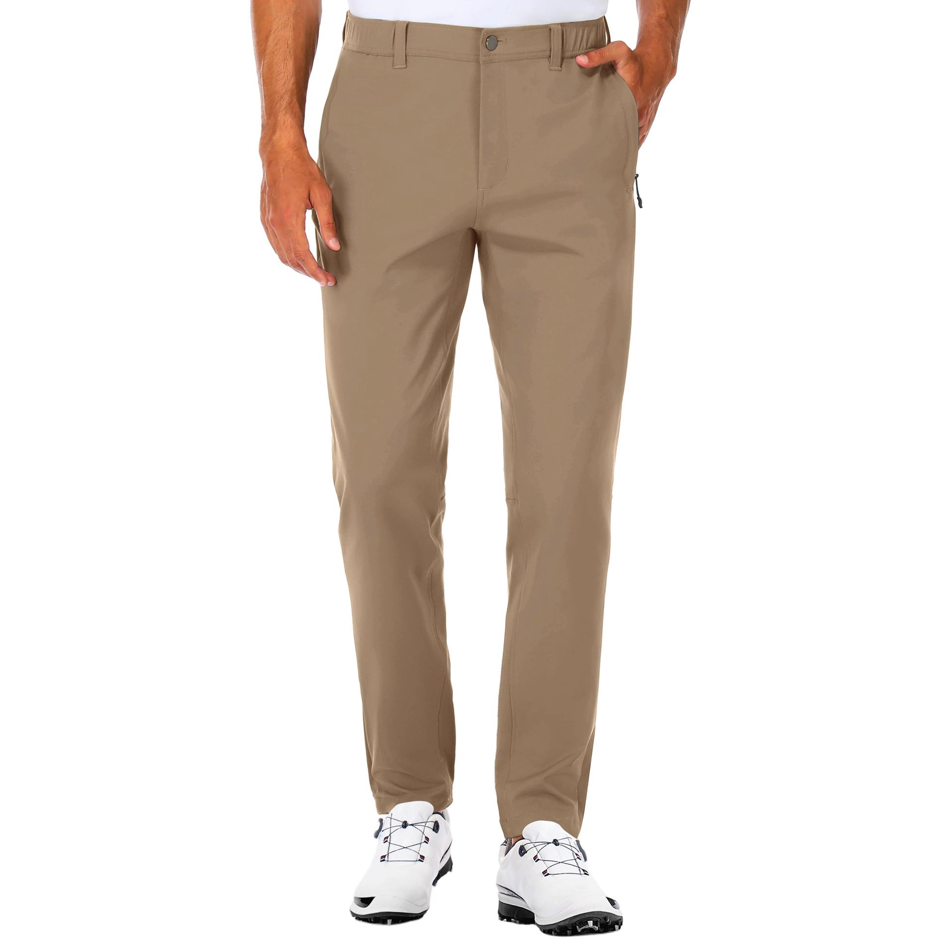 Golf pants, men's casual pants, elastic and form-fitting hiking pants, lightweight dress, casual conical zipper Application Scenario
