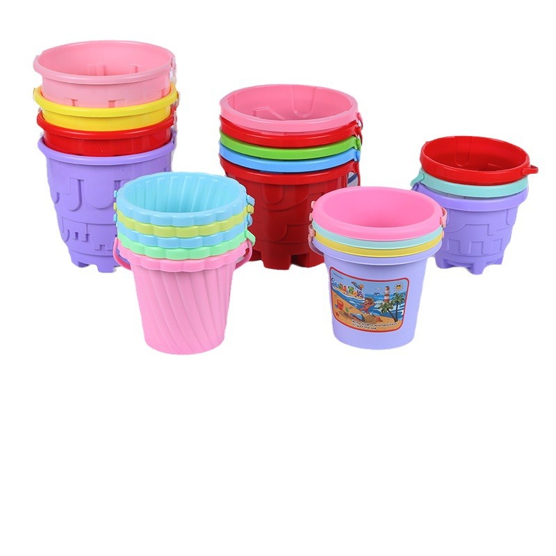 Thickened children's beach integrated shovel bucket set, outdoor beach, seaside park toys, sand and soil digging tools Item Picture