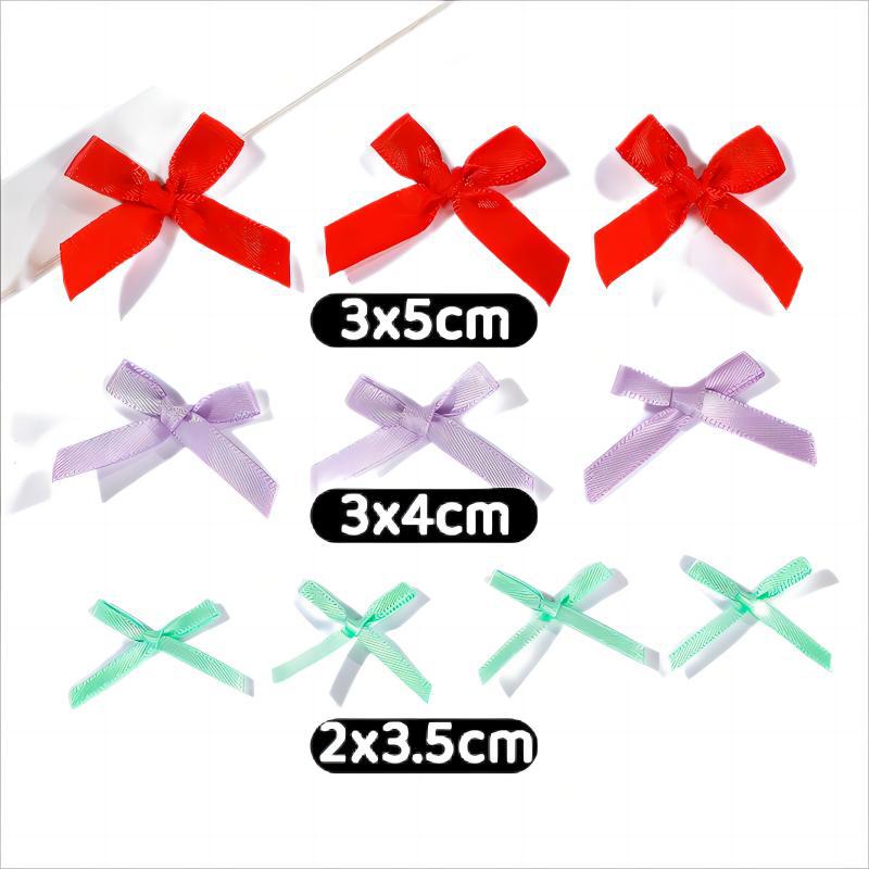 Customized polyester filament ribbon bow underwear, socks, gloves, children's clothing accessories, mini bow details Picture