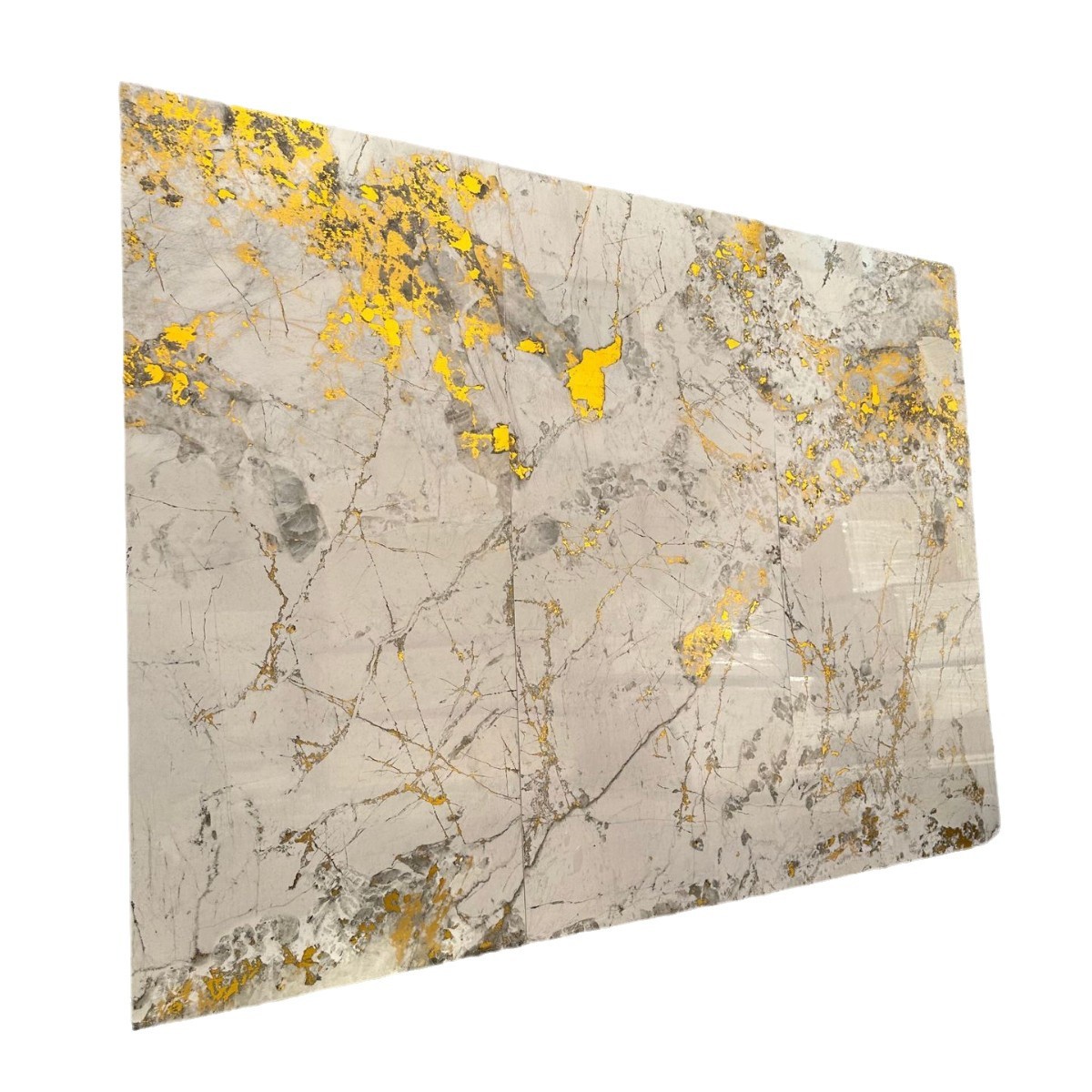 竹木碳晶板电视背景墙UV板打印画木饰面鎏金PET连纹大理石装饰板白底实物图