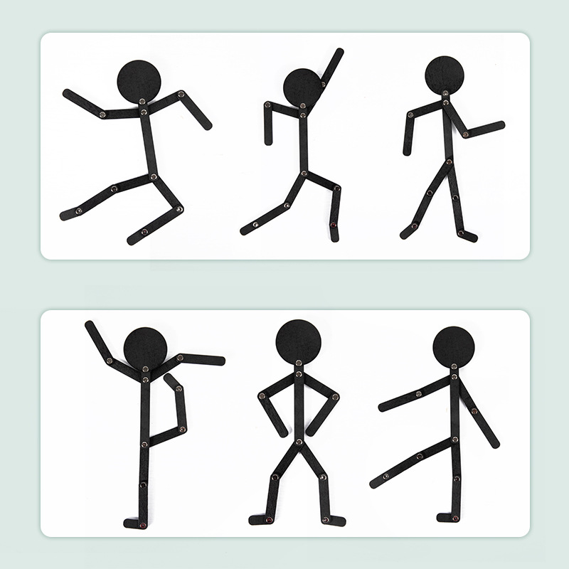 Wooden doll assembly toys, Valentine's Day magnetic dolls, fabric dolls, fun assembly, children's educational gifts Application Scenario