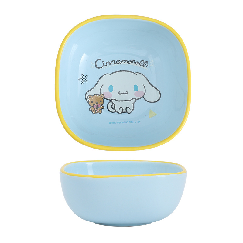 Sanrio flavor plates, Hello Kitty children's plates, Snacks, fruits, Little Butterfly dipping sauce plates, cute tableware, new complementary food products Application Scenario