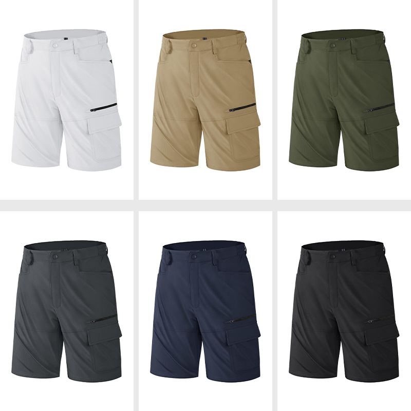 2024夏季新款热销男士速干透气凉感宽松裤弹力户外骑行跑步健身裤产品图