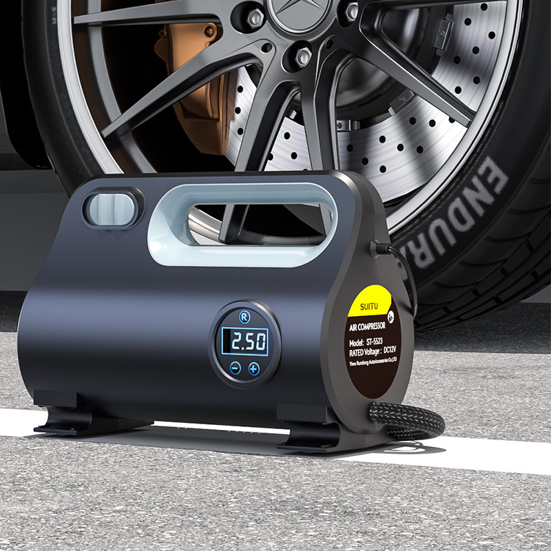 New cross-border car air pump, tire air pump, high-power air pump, portable digital display intelligent air pump Specification image