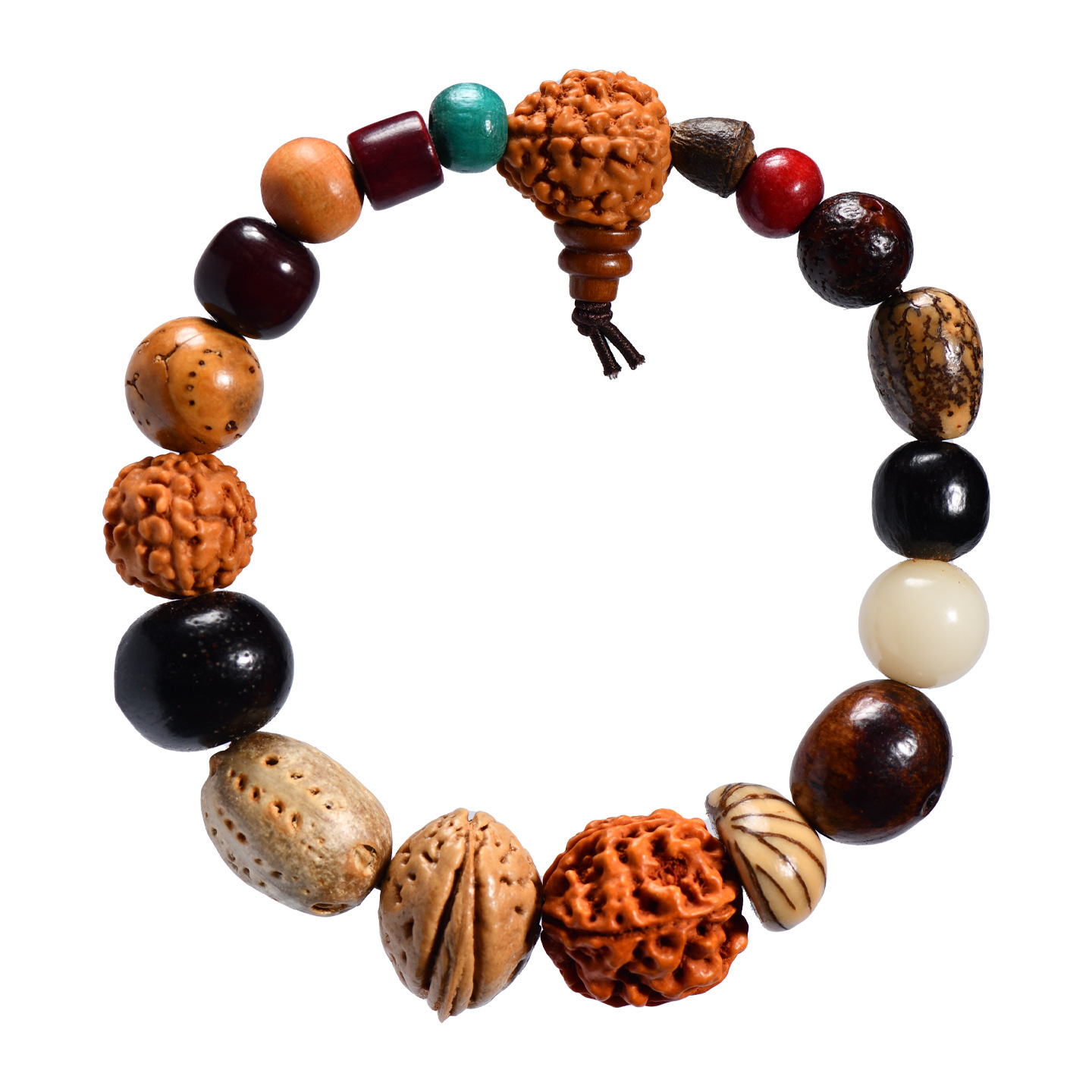 Multi-treasure Bodhi 18-seed Vajra Bodhi bead bead bracelet for women DIY, niche design, personalized cultural and artistic bracelet Item Picture