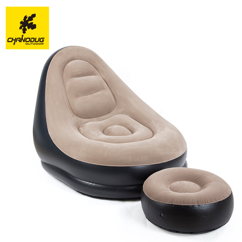 Xanuoduoji factory direct sales lazy sofa, inflatable foldable velvet sofa set, inflatable outdoor sofa Item Picture