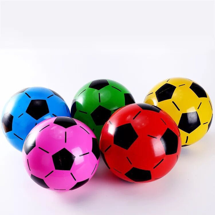 Wholesale 22-centimeter small rubber balls, children's inflatable toys, footballs, PVC colored elastic balls, and children's bouncing balls from the manufacturer details Picture