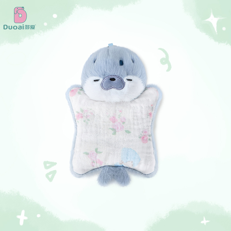 A new type of bean bag seal plush toy backpack with decorative key clasp and exquisite hand puppetry Specification image