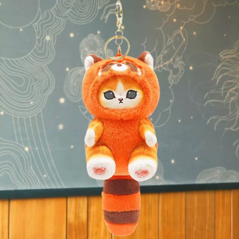 mofusand Shark Cat plush toy, cute cartoon plush doll pendant, birthday gift Specification image