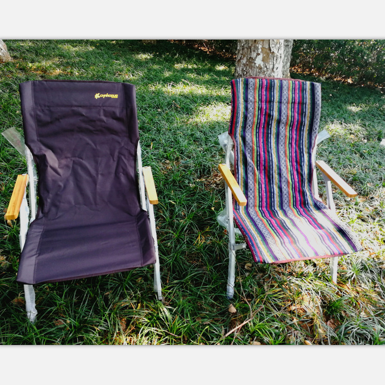 In-stock Korean-style high-back outdoor aluminum tube folding comfortable backrest chair, portable and comfortable fishing chair, camping and leisure sea dog chair Application Scenario