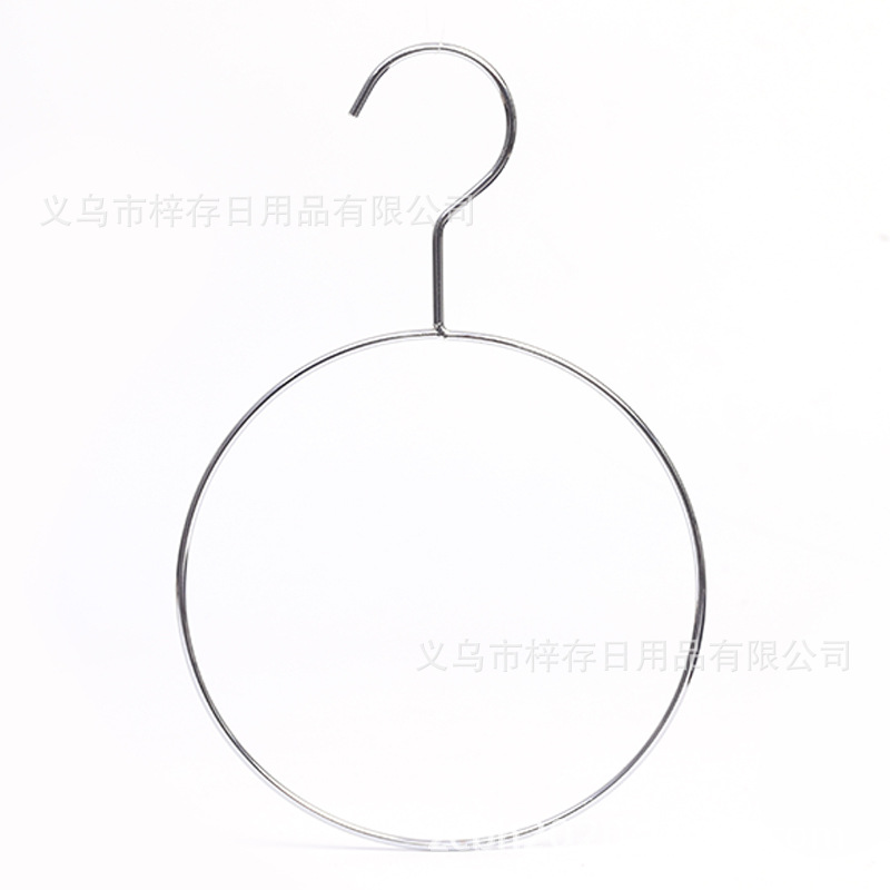 Wholesale of metal scarf rack, rose gold round clothes hanger, iron scarf hook and storage rack Item Picture