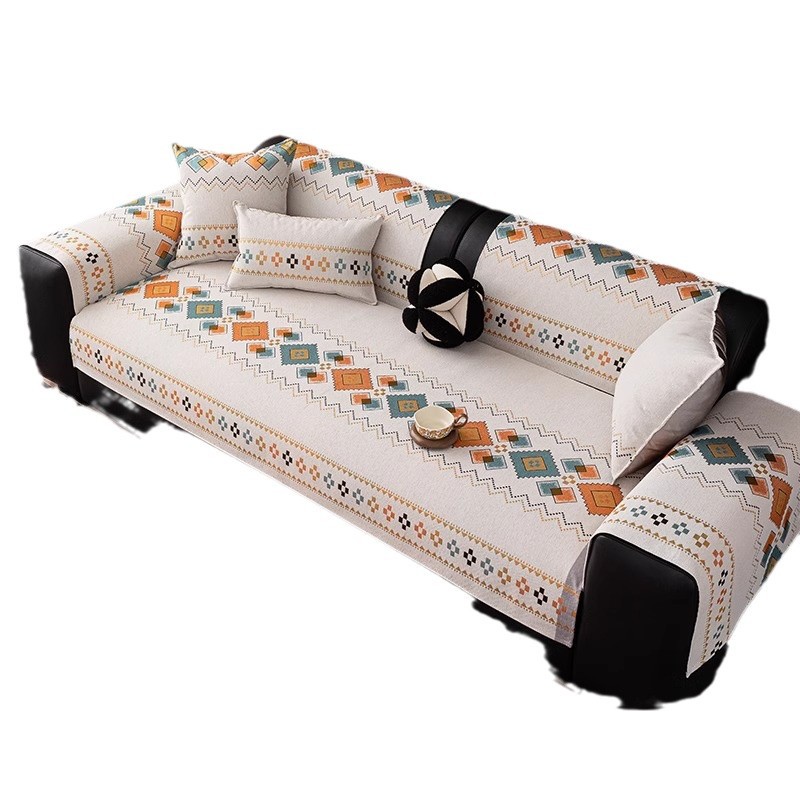 Chenier sofa cushion 2024 New all-season universal leather sofa Special anti-slip sofa seat cushion sofa cover fabric Item Picture