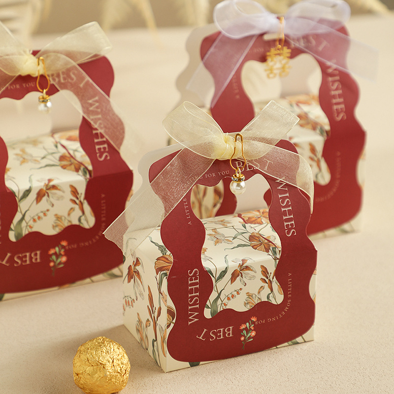 婚礼伴手礼盒小清新糖盒结婚喜糖盒子小众糖果包装盒喜糖袋子细节图