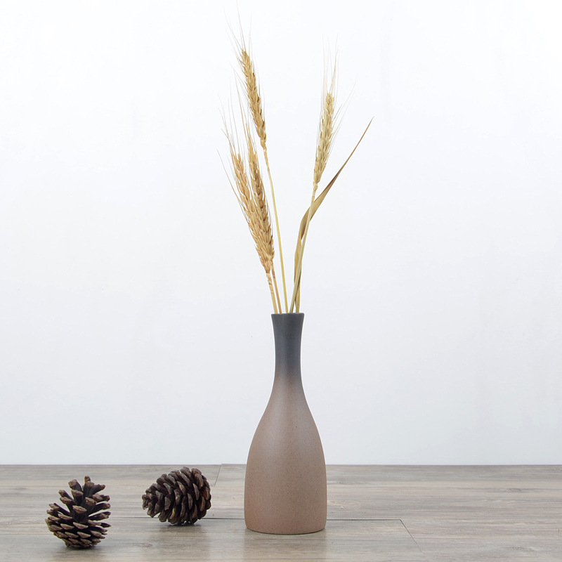 Modern minimalist ceramic flower vases, European-style creative living room white dried flower vases, Nordic home decorative items Specification image