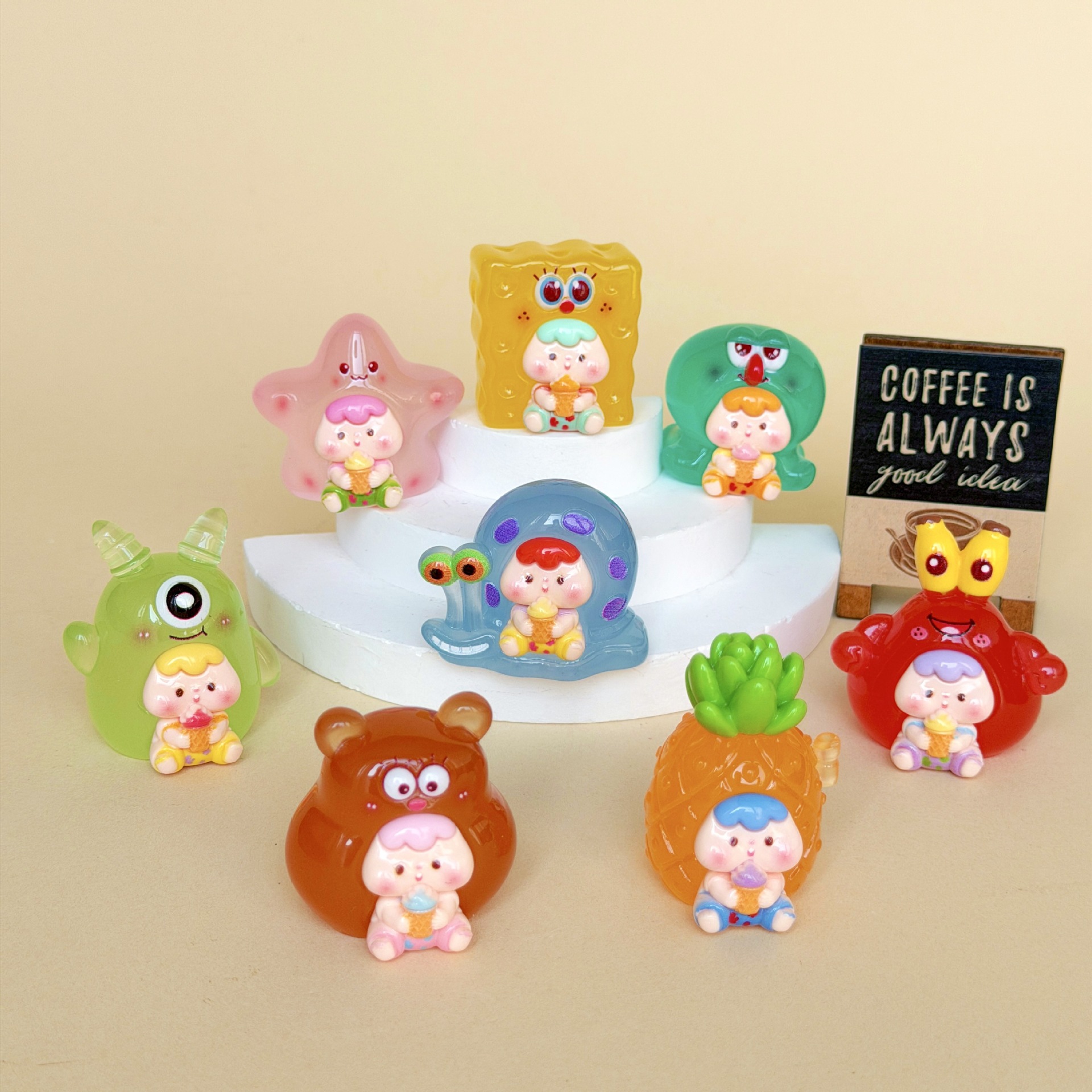 抱心熊/变脸/娃娃衣/遛娃包透明盲盒包/家居装饰品细节图