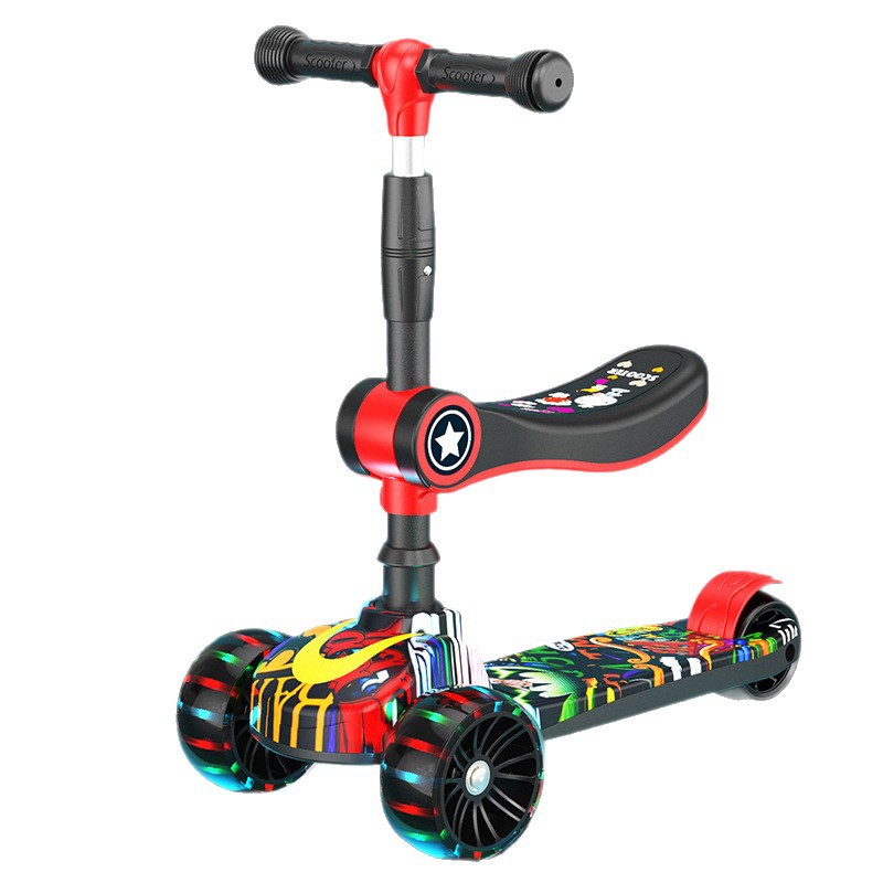 The manufacturer's electric scooter for children 1-3-4-5-6-8 years old, suitable for both boys and girls. It can be used for both sliding and sitting Item Picture