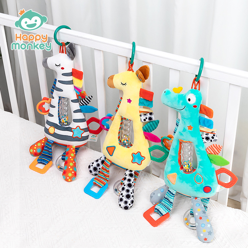Happymonkey Baby Multi-functional grasping Training hourglass Toy, infant early education Intelligence car hanging Bed hanging details Picture