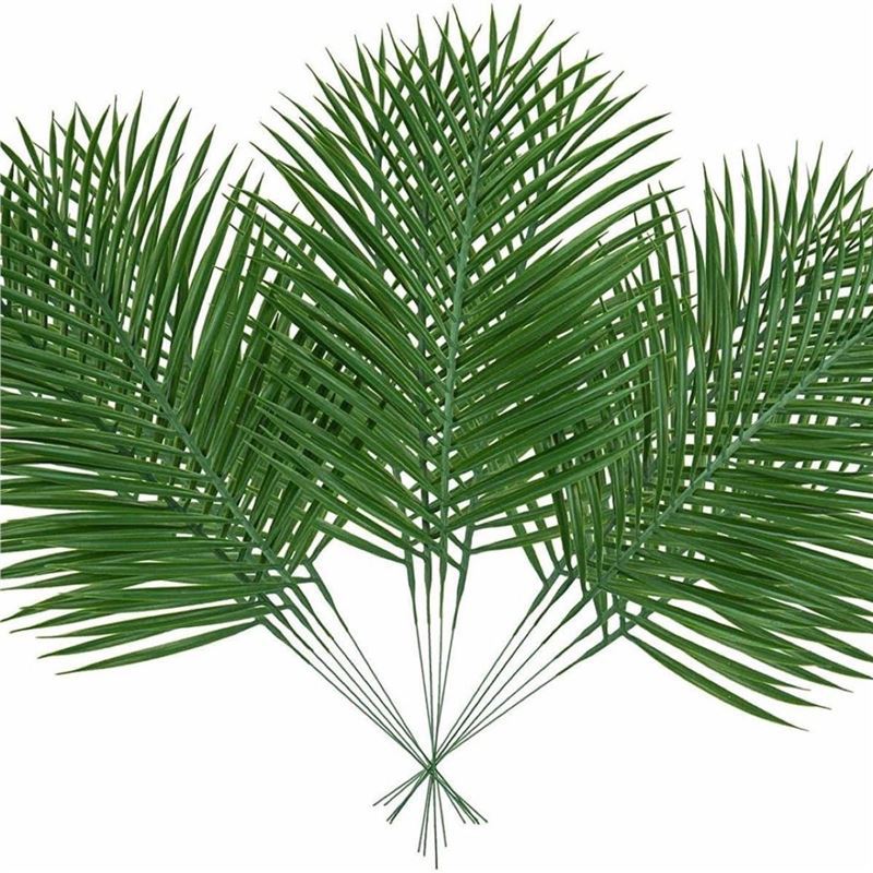 铁树叶散尾葵塑料树叶塑料植物散尾葵干花花店装饰高仿真仿真花