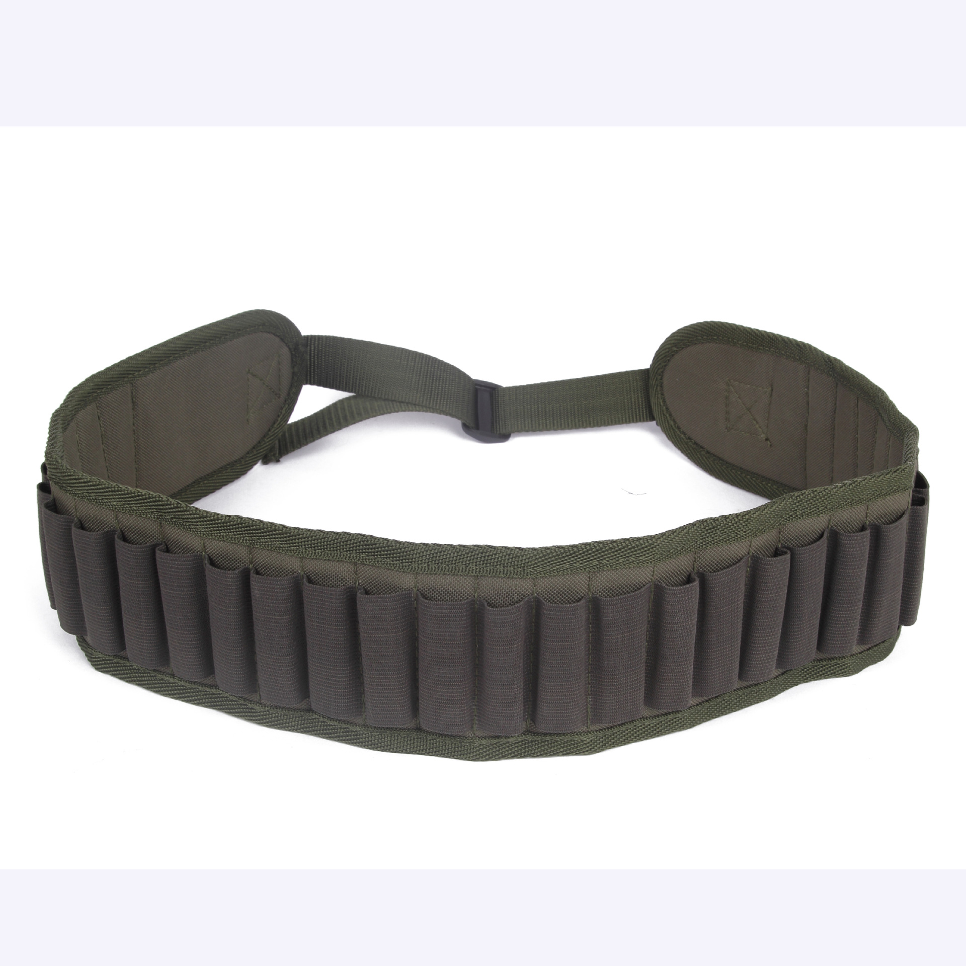 Cross-border best-selling outdoor button-up belt, 30-hole outer belt, tactical shooting camouflage multi-functional HuntingBelt details Picture