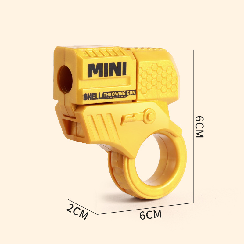 Factory wholesale cross-border best-selling mini finger stress-relieving ring rotating gun, cool and capable of firing shell-throwing toys for boys Application Scenario