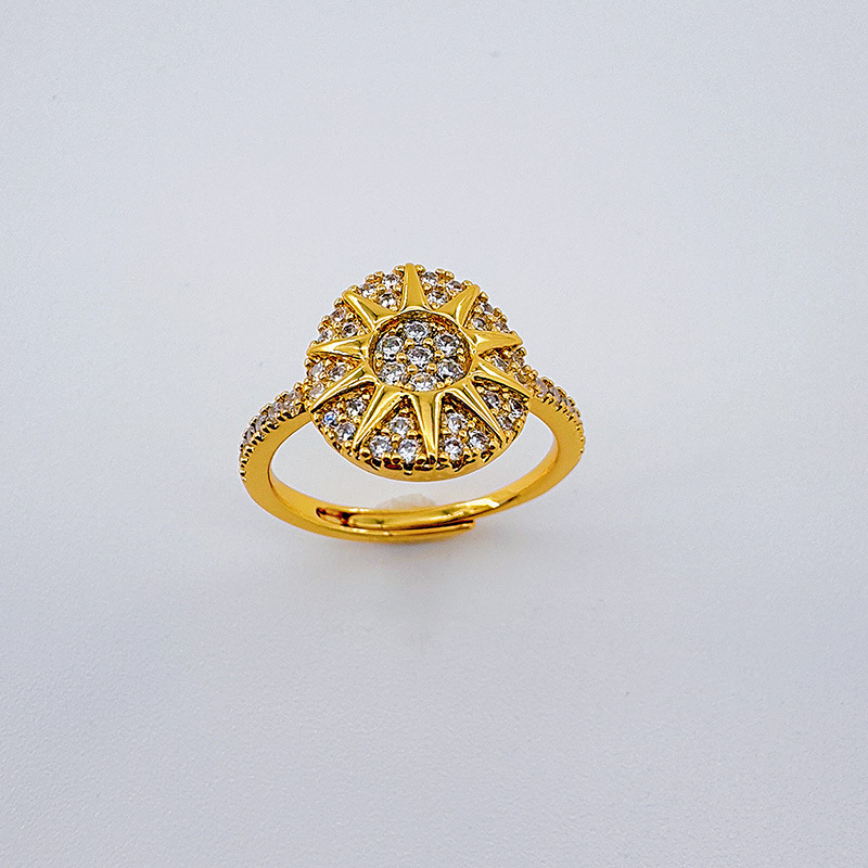 Кольцо с дренажным алмазом в стиле европы и америки details Picture