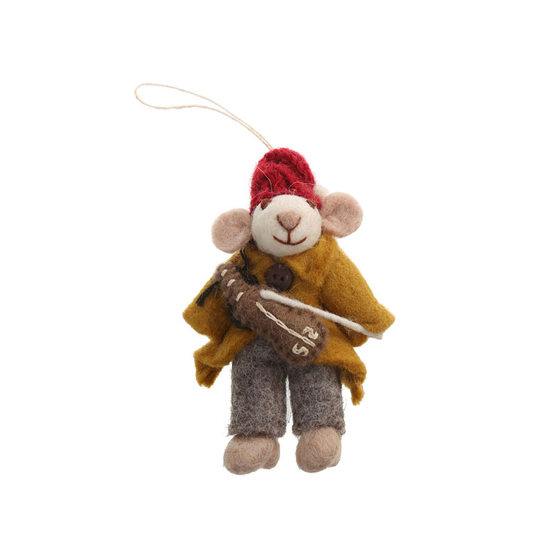 "Happy Mouse Series wool felt decoration creative and healing bag pendant cute pendant manufacturer wholesale. Item Picture