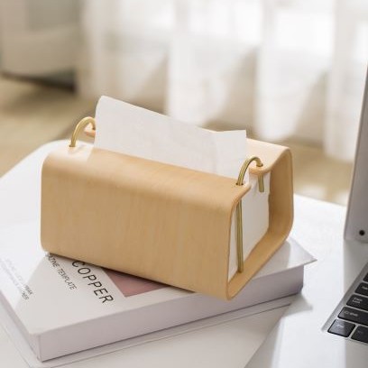 Black walnut tissue box, peach wood living room tissue box, solid wood storage box, light luxury home napkin box, tissue Specification image