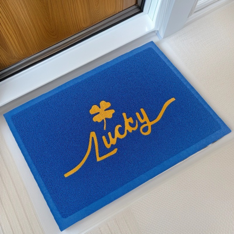 厂家直销lucky丝圈地垫耐脏防滑入户门垫蹭土地毯地垫脚垫现货