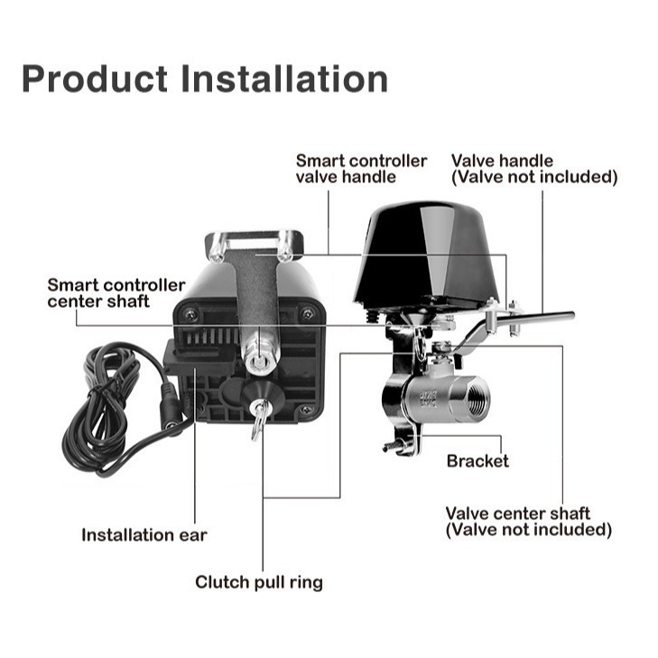 WiFi Graffiti /3.0zigbee Valve Manipulator WiFi Water Valve WiFi Gas Valve Manipulator Valve Specification image