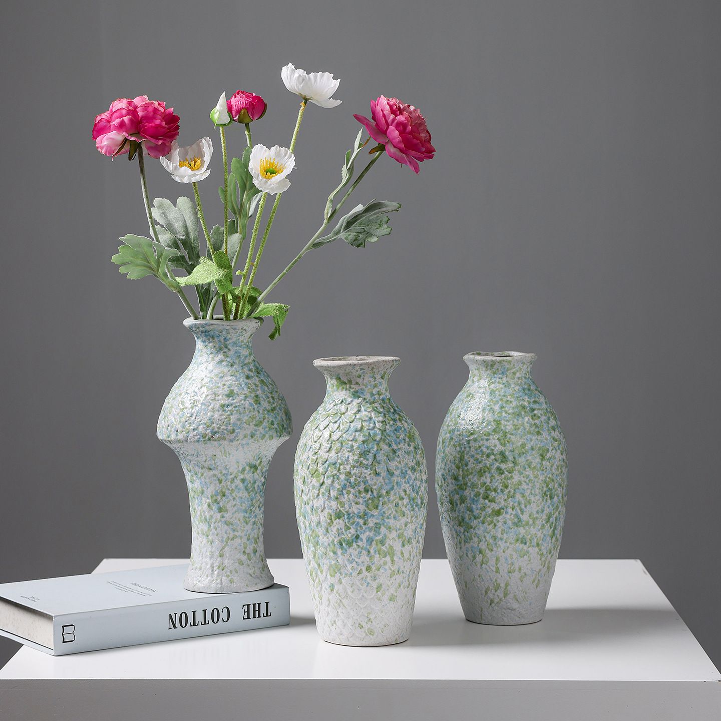 2025中式风复古陶瓷陶罐装饰花瓶干花水培酒店家居客厅玄关插花摆件高级感