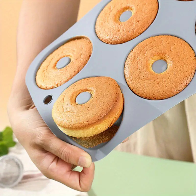 跨境热销圆形汉堡面包模具6连甜甜圈家用法式面包烤盘模具易脱模详情图4