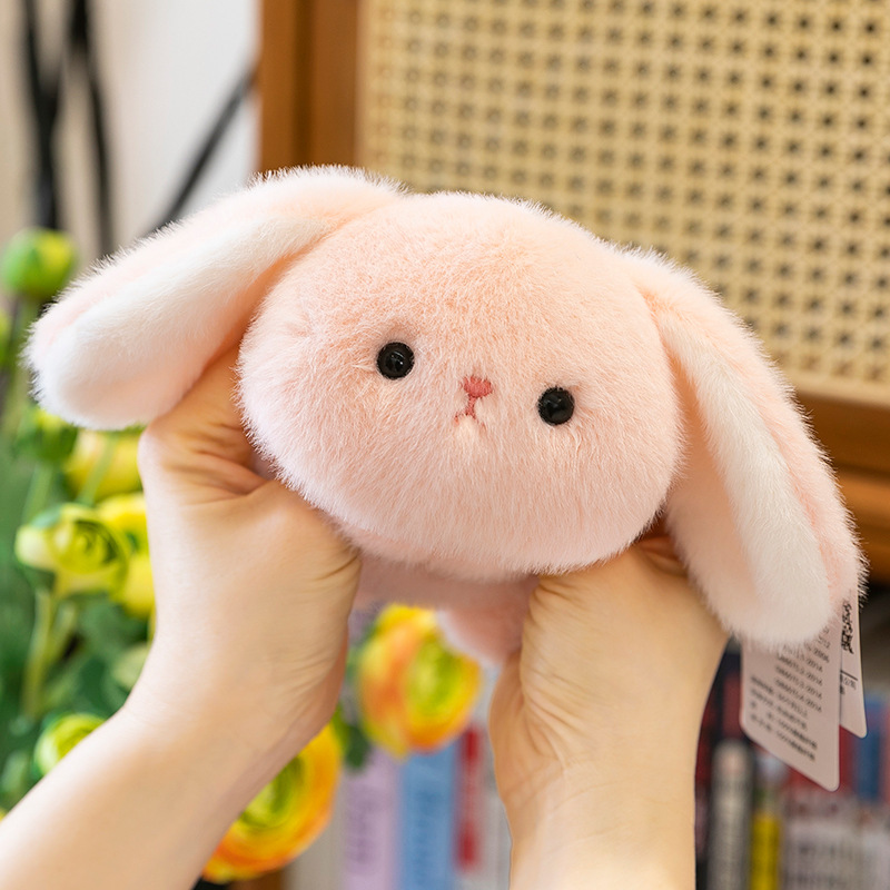Wholesale of plush toys, children's panda dolls, female office pink rabbit wrist pads and desk companions details Picture