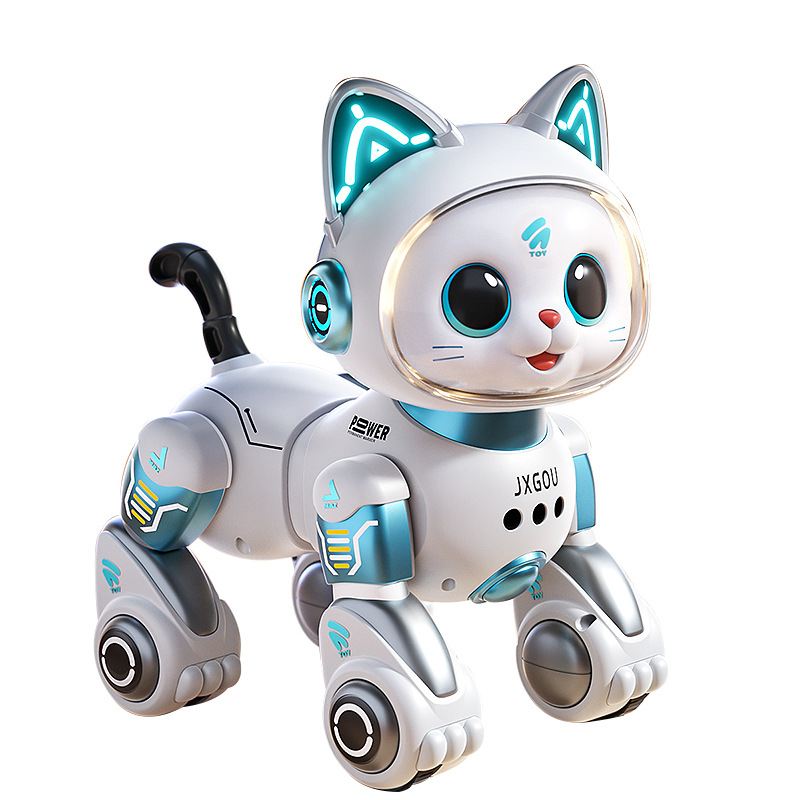 Intelligent robot cat children's toys and educational toys 1-3 Boys, babies, girls, electric toys, remote control, walking, calling robot 6 Item Picture