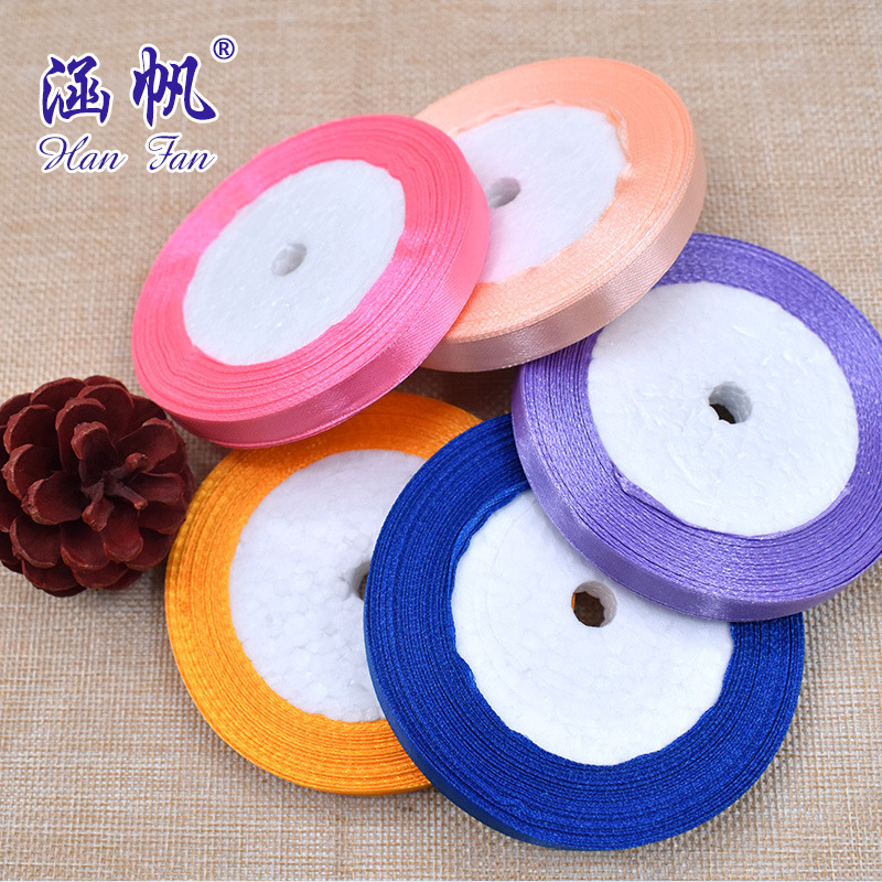 Factory stock DIY decorative ribbons, 1CM wide ribbons, ribbon gift packaging, wedding hand-held bouquets, binding ribbons, webbing details Picture
