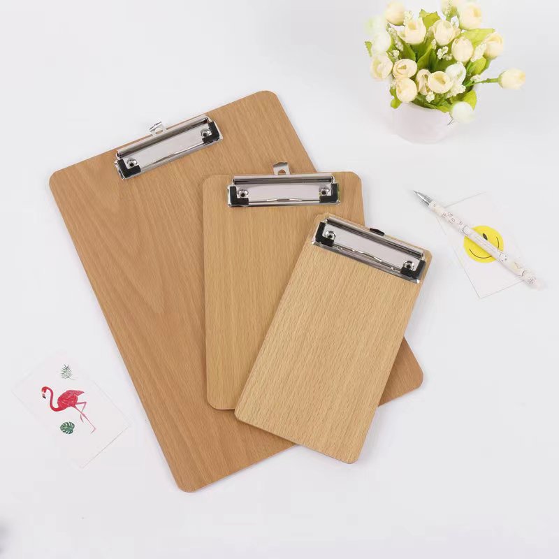Factory direct sales of thickened A4 wooden boards with wooden writing pads, wholesale of test papers, materials and folders details Picture