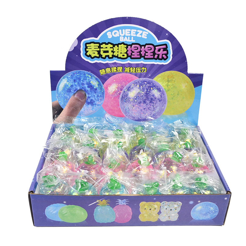 High appearance level Aurora maltose simulation radish Pinching fun Stress-relieving toys Slow rebound maltose syrup stress-relieving balls wholesale factory direct sales children's toys student gifts Item Picture