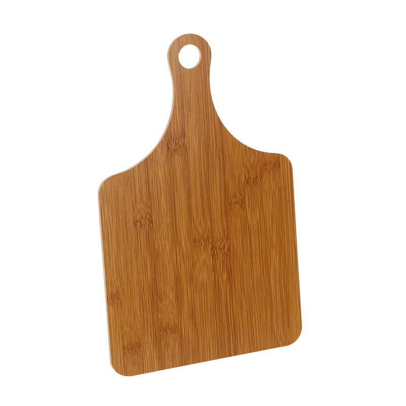 Wholesale of simple solid wood cutting boards for household use in the kitchen, featuring wooden bamboo grain with handles, fruit boards, cheese and pizza boards, and baking Item Picture