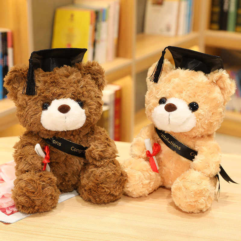 Doctor cap teddy bear, Doctor bear plush toy, graduation teddy bear doll, graduation commemorative gift Application Scenario