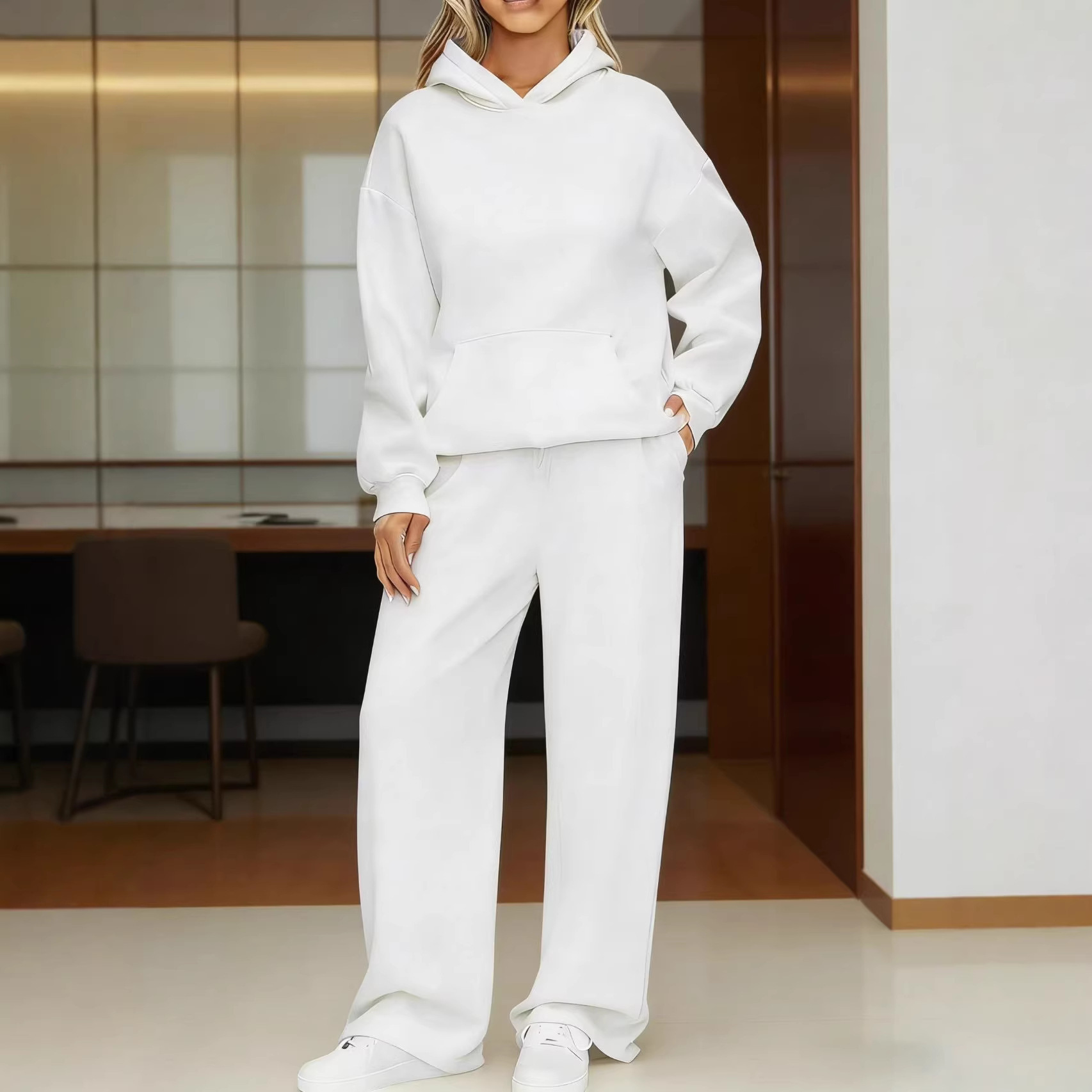 Amazon TK Men's Spring/Autumn 2026 Collection: New casual and sporty solid-color hoodies and men's loose sweatshirts details Picture