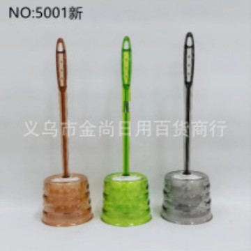 Transparent crystal square heart-shaped garden round toilet brush with base, fashionable transparent base toilet brush cover Application Scenario
