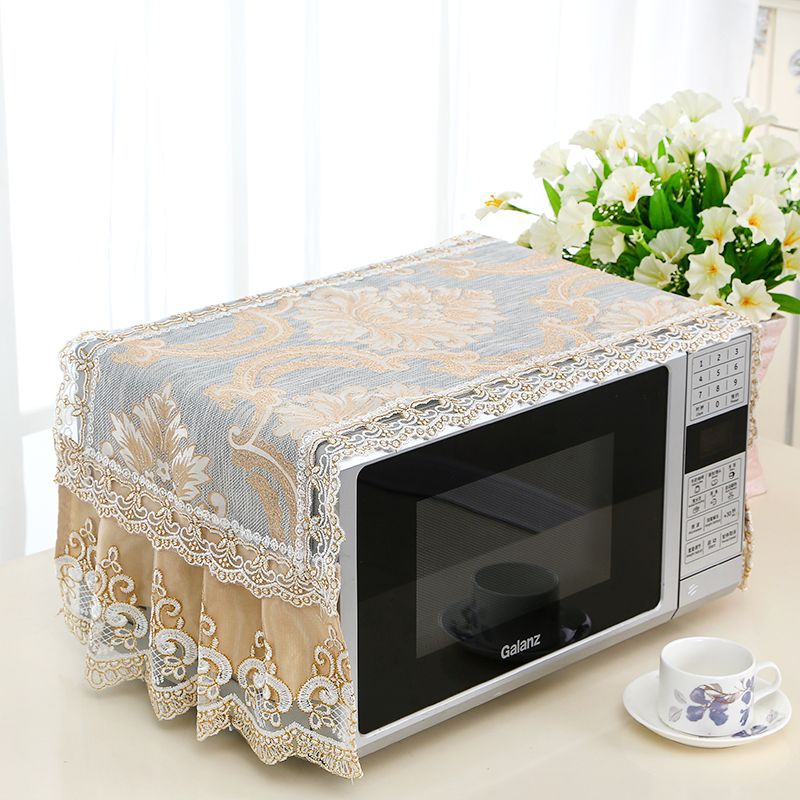 Midea microwave oven lace cover, home kitchen splash-proof cover, microwave oven protective case, home appliance accessories