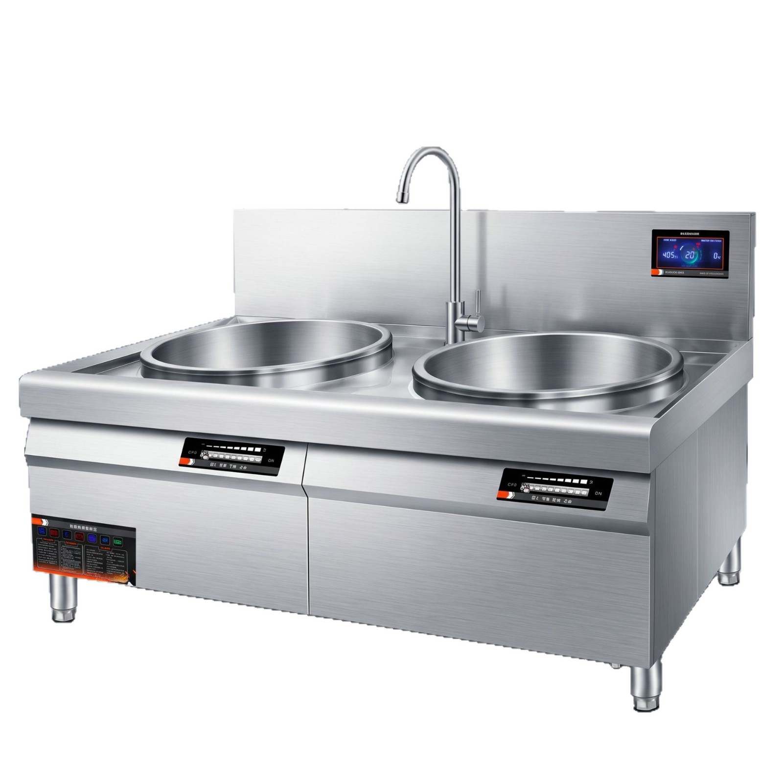 Commercial electric double-head large pot stove, high-power electric woks and electric stoves for canteens and hotels, kitchen cooking equipment manufacturer Item Picture