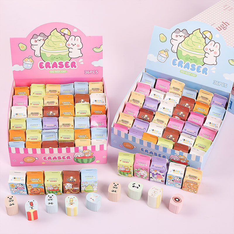 Cute eraser blind box cartoon creative small gifts, primary school students can cut erasers, kindergarten stationery and prizes wholesale details Picture