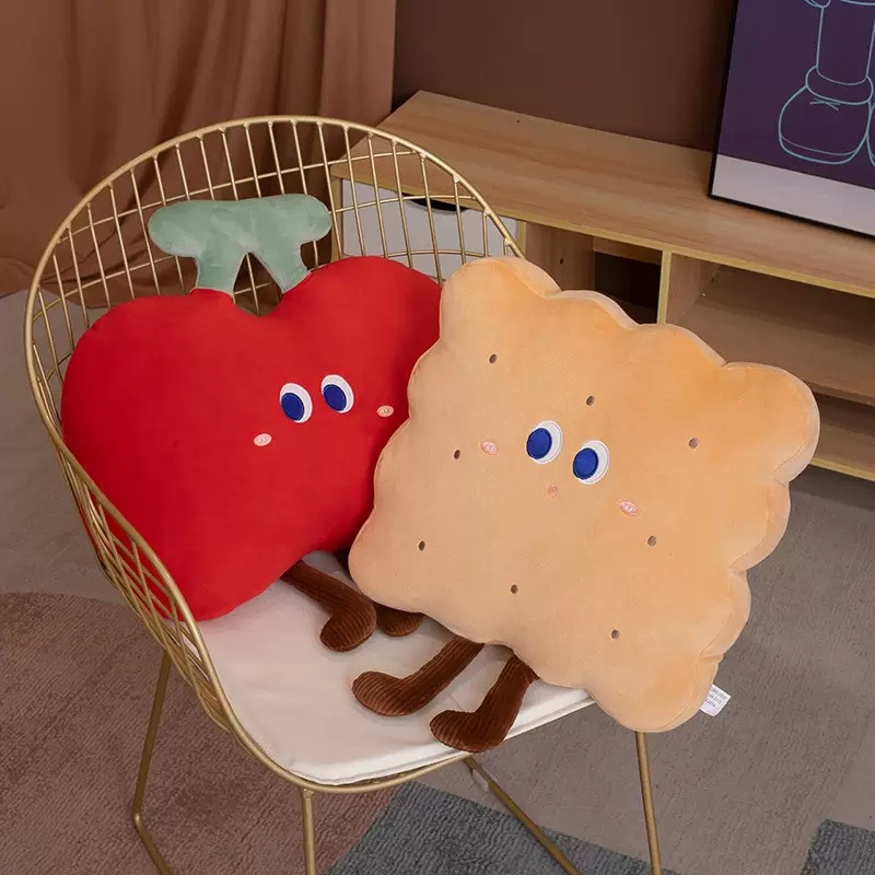 Cute cookies, cherry toast cookies, throw pillows, bedside sofa cushions, office chair cushions, home throw pillows Application Scenario