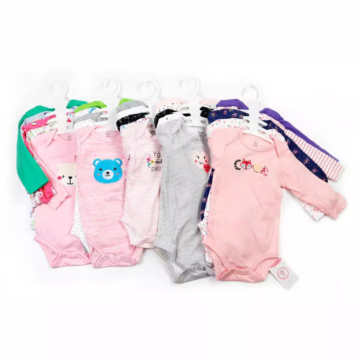 2025 Foreign trade patpat Infant and Children's Clothing Wholesale Long-sleeved bottom Wrap 5-piece set Double-sided fabric baby clothes Application Scenario