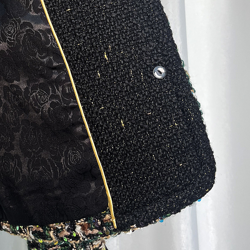 French fashion brand heavy sequined, high-end design sense, chanel-style coat 220367 Application Scenario