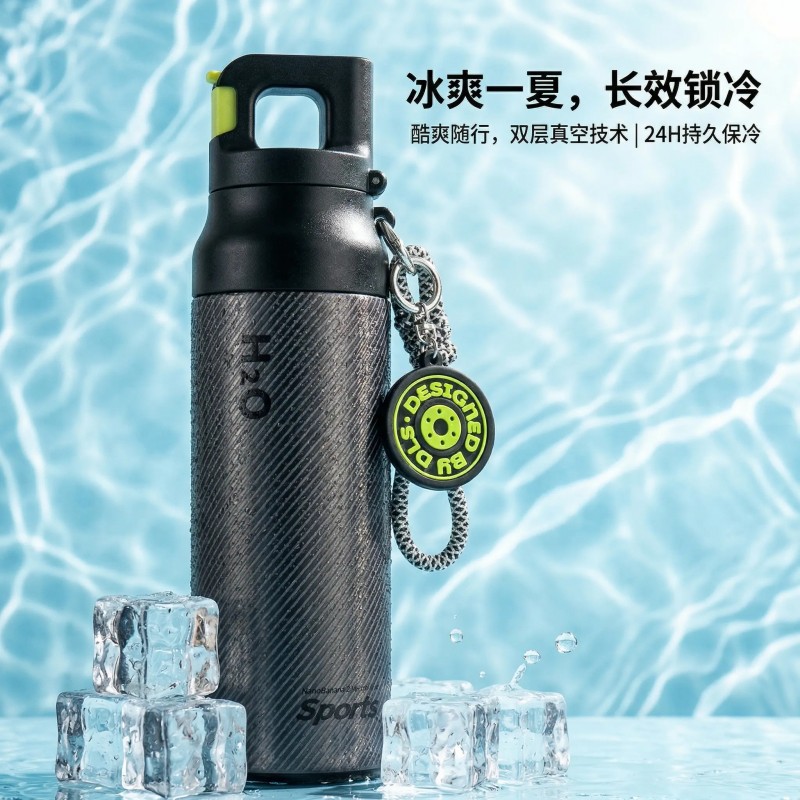 316 stainless steel high-appearance-level sports insulated cup, large-capacity portable cold water cup for men and women's outdoor cycling and fitness details Picture
